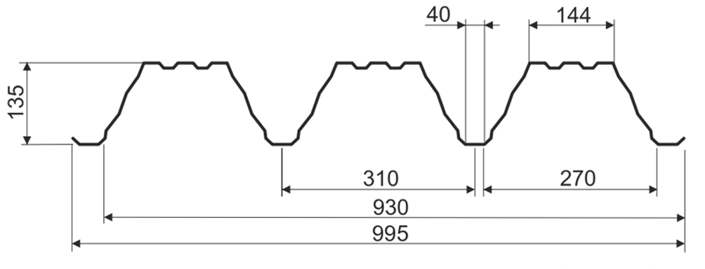 Профнастил ПК 135