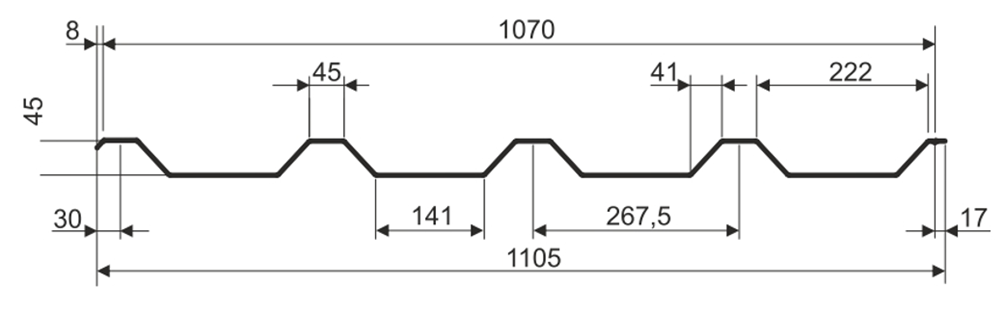 профнастил ПК 45